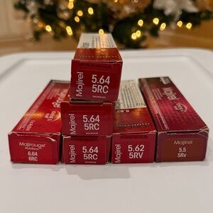 (6) tubes L'Oreal Majirouge Hair Color Collection - Bold Reds